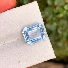 Santa Maria Aquamarine Ring Stone, Natural Aquamarine Gemstone For Jewelry