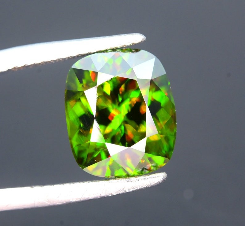 Sphene Gemstone, Sphene cut stone, Fire Sphene, Titanite Sphene Gemstone, Sphene Jewellery, Engagement Ring - 5.75 cts