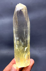 Natural Yellow Kunzite Crystal, Triphane Crystal, Kunzite Specimen, Spodumene Kunzite, Mineral Specimen, Crystal Specimen, 234 g