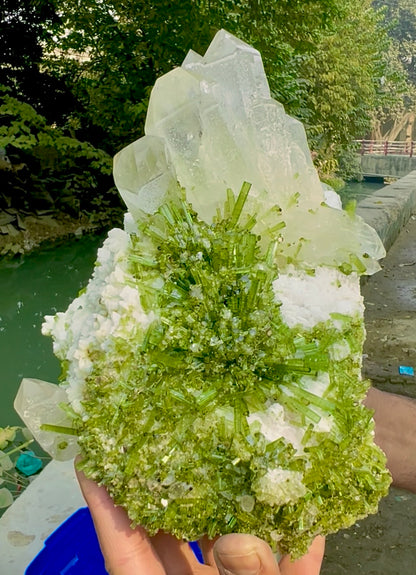 Tourmaline Crystals Cluster with Quartz on matrix from Chapu Mine Pakistan, 7014 gram