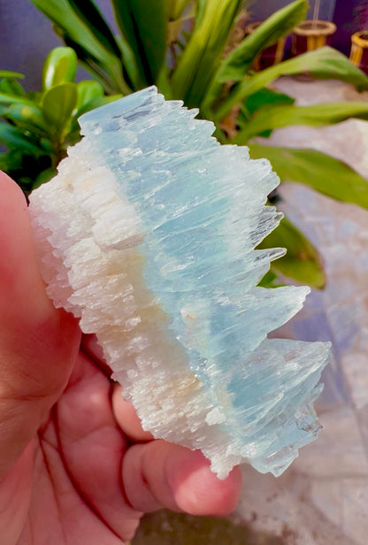 AquaMorganite etched Crystal from Pakistan, 58 gram