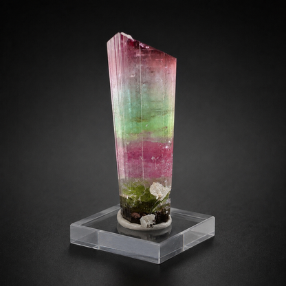 Multicolor Tourmaline Crystal from Paprok Afghanistan, 54 gram