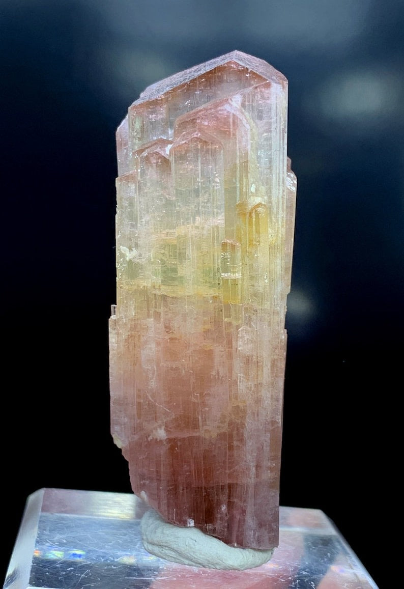 Tourmaline Crystal, Bicolor Tourmaline, Terminated Tourmaline, Tourmaline Gemstone, Tourmaline Crystal From Afghanistan - 63 Gram