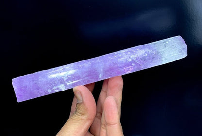 V Shape Terminated Bicolor Kunzite Crystal, Raw Mineral, Crystal Specimen, Kunzite Gemstone, Kunzite Crystal from Afghanistan - 363 gram