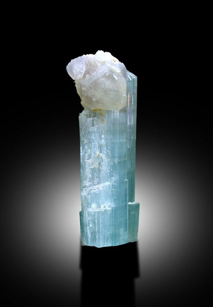 Natural Seafoam Color Tourmaline with Quartz, Tourmaline Crystal, Raw Tourmaline Stone, Tourmaline from Afghanistan - 47 gram
