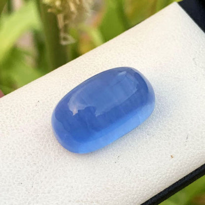 Deep Blue Aquamarine Cabochon For Ring Making, Santa Maria Aquamarine Cab, Natural Aquamarine Stone, Aquamarine Jewelry Stone, 17.5 CT
