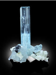 Aquamarine Crystals Cluster with Schorl from Shigar Valley Skardu Pakistan, 19 gram