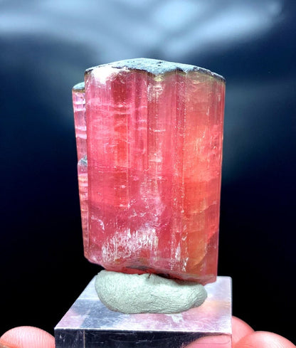 Rubelite Tourmaline Crystal, Natural Tourmaline Specimen From Afghanistan - 58 g, 48*29*24 mm