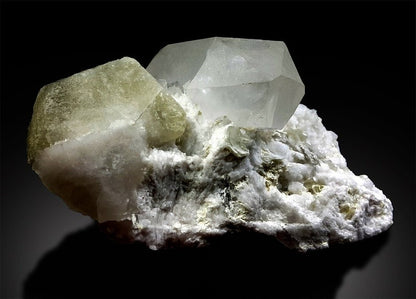 Green Herderite | Herderite Crystal | Herderite Specimen | Herderite with Quartz | Rare Herderite | Rare Mineral | Rare Stone | 272 g