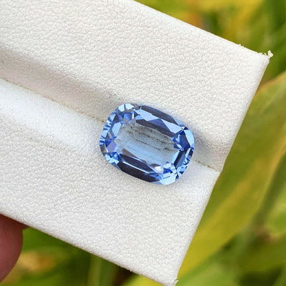 Brazilian Aquamarine Loose Gemstone For Anniversary Ring, Faceted Aquamarine Gemstone, Santa Maria Blue Aquamarine Cut Stone, 3.5 CT