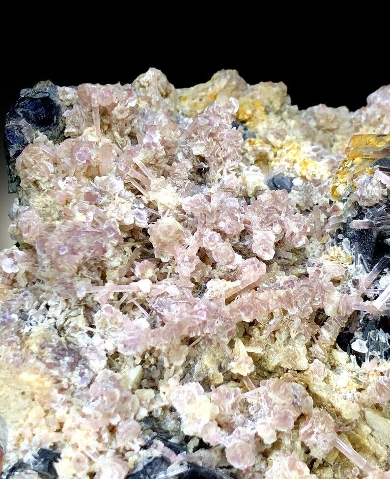 Natural Pink Color Tourmaline Cluster with Lepidolite and Quartz, Mineral Specimen, Tourmaline Crystals, Raw Mineral - 3767 gram