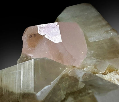 Natural Pink Color Morganite Crystal with Smoky Quartz, Morganite Specimen from Dara e Peech Afghanistan - 904 gram
