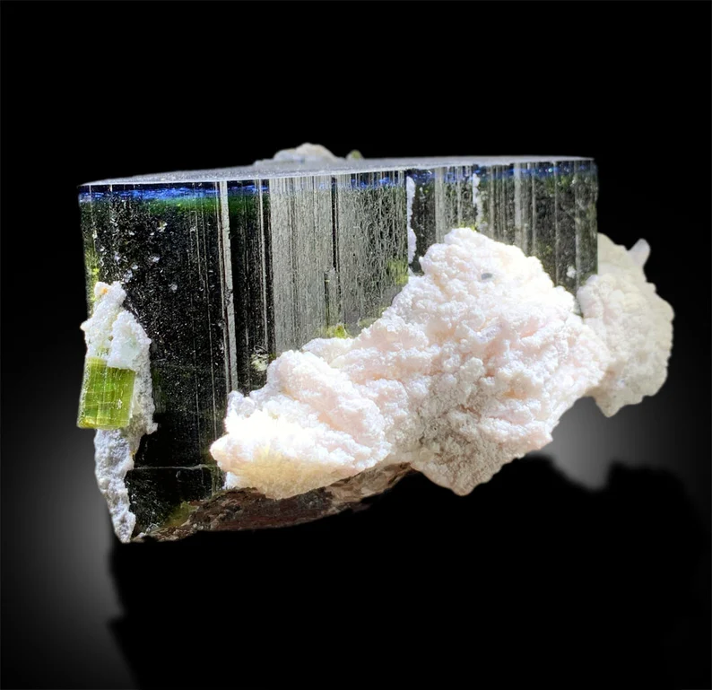 Blue Cap Tourmaline | Tourmaline Specimen | Tourmaline Crystal | Tourmaline for sale | Paprok Tourmaline | Raw Crystal, 774 g