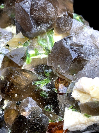 Topaz Crystals with Tourmalines, Herderite Crystals, Smoky Quartz and Feldspar Specimen, Topaz Specimen, Tourmaline Cluster, 4.9 kg
