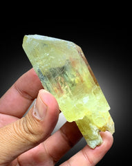 Transparent Yellow Triphane Kunzite Crystal, Mineral Specimen, Natural Kunzite, Raw Mineral, Kunzite Crystal from Afghanistan - 185 gram