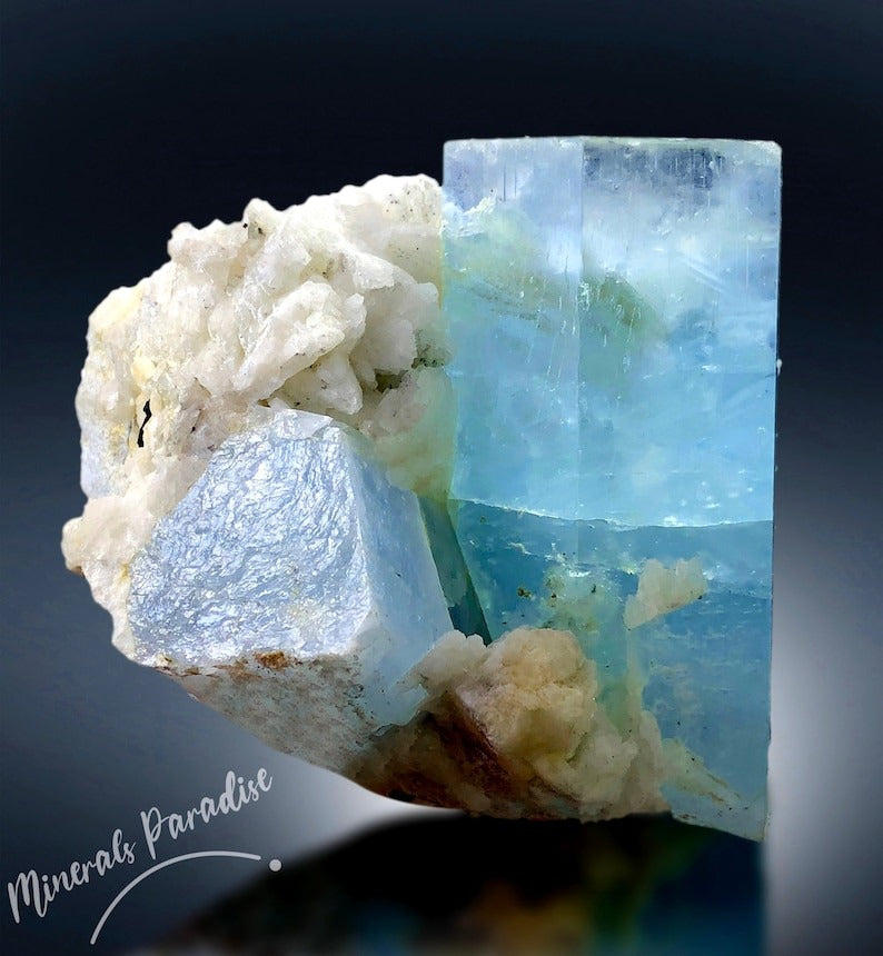 Sky Blue Aquamarine, Natural Aquamarine, Aquamarine Crystal, Aquamarine Specimen, Aquamarine Stone, Aquamarine Minerals, 150 gram