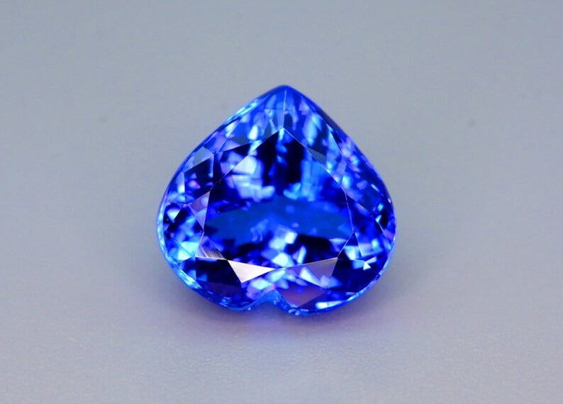 Tanzanite Gemstone, Flawless Loupe Clean, Tanzanite Loose Stone, Tanzanite Jewelry, Perfect Heart Shape Tanzanite Stone, 11.88 cts