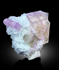 Kunzite Specimen, Terminated and Undamaged Pink Kunzite With Cleavelandite Albite and Quartz, Mineral Specimen From Afghanistan - 356 gram