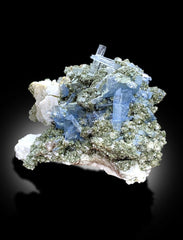 Aquamarine Crystals with Muscovite Mica, Aquamarine Specimen, Aquamarine Cluster, Crystals Cluster, Aquamarine Rough, 402 g