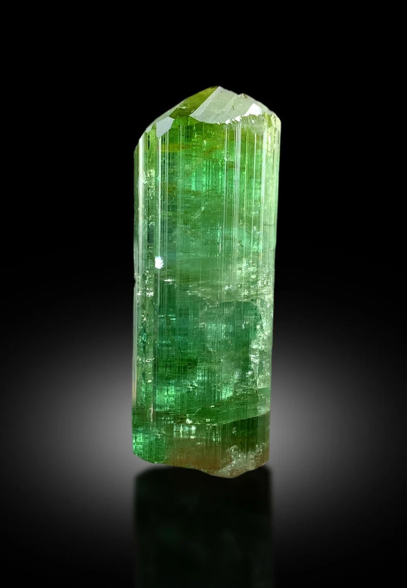 Exquisite Terminated Bicolor Tourmaline Crystal, Raw Tourmaline, Tourmaline Gemstone, Paprok Tourmaline - 138 gram