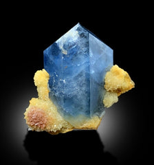 Celestine Crystal with Calcite from Afghanistan - 67 gram