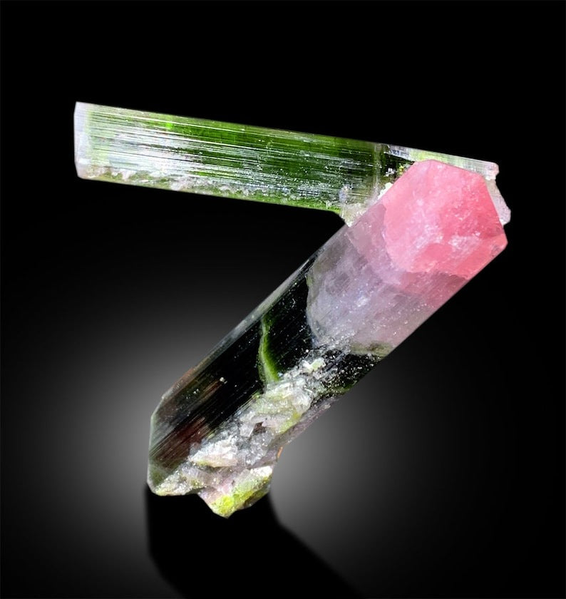 Bicolor Tourmaline Crystal, Tourmaline Specimen, Watermelon Tourmaline, Tourmaline Gemstone, Tourmaline stone, tourmaline for sale, 27 g