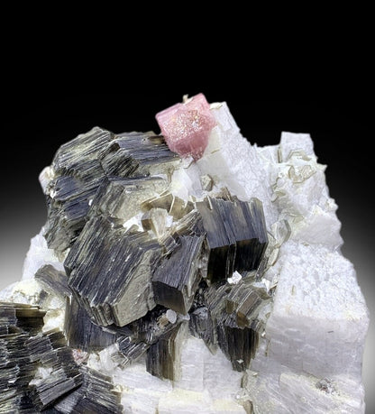 Pink Apatite With Star Mica and Feldspar Mineral Specimen From Skardu Pakistan - 1207 gram