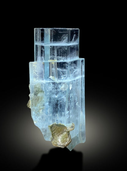 Natural Sky Blue Color Aquamarine Crystal, Aquamarine with Mica, Aquamarine from Shigar valley Skardu Pakistan - 49 gram