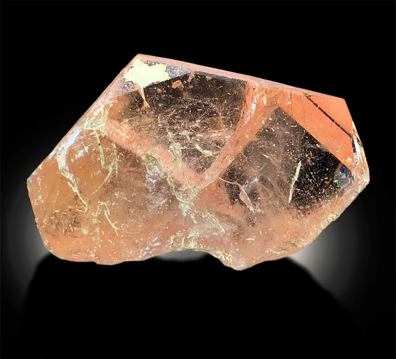 Morganite Crystal, Morganite Specimen, Morganite Stone, Raw Morganite, Mineral Specimen, Raw Gemstone, Peach Morganite, 275 gram