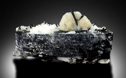 Apatite Crystal with Topaz Schorl and Albite Mineral Specimen from Skardu Pakistan - 294 g , 104*44 mm