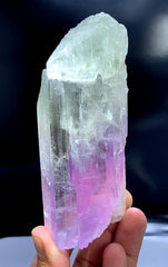 Bicolor Kunzite Crystal, Natural Kunzite, Kunzite stone, Pink Kunzite, Kunzite for sale, Raw Kunzite, Mineral Specimen, Healing Stone, 449 g