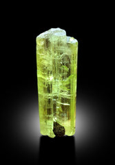 Transparent Yellow Color Heliodor with Black Tourmaline, Beryl var Heliodor, Crystal Specimen, Raw Mineral, Heliodor Gemstone - 45 gram