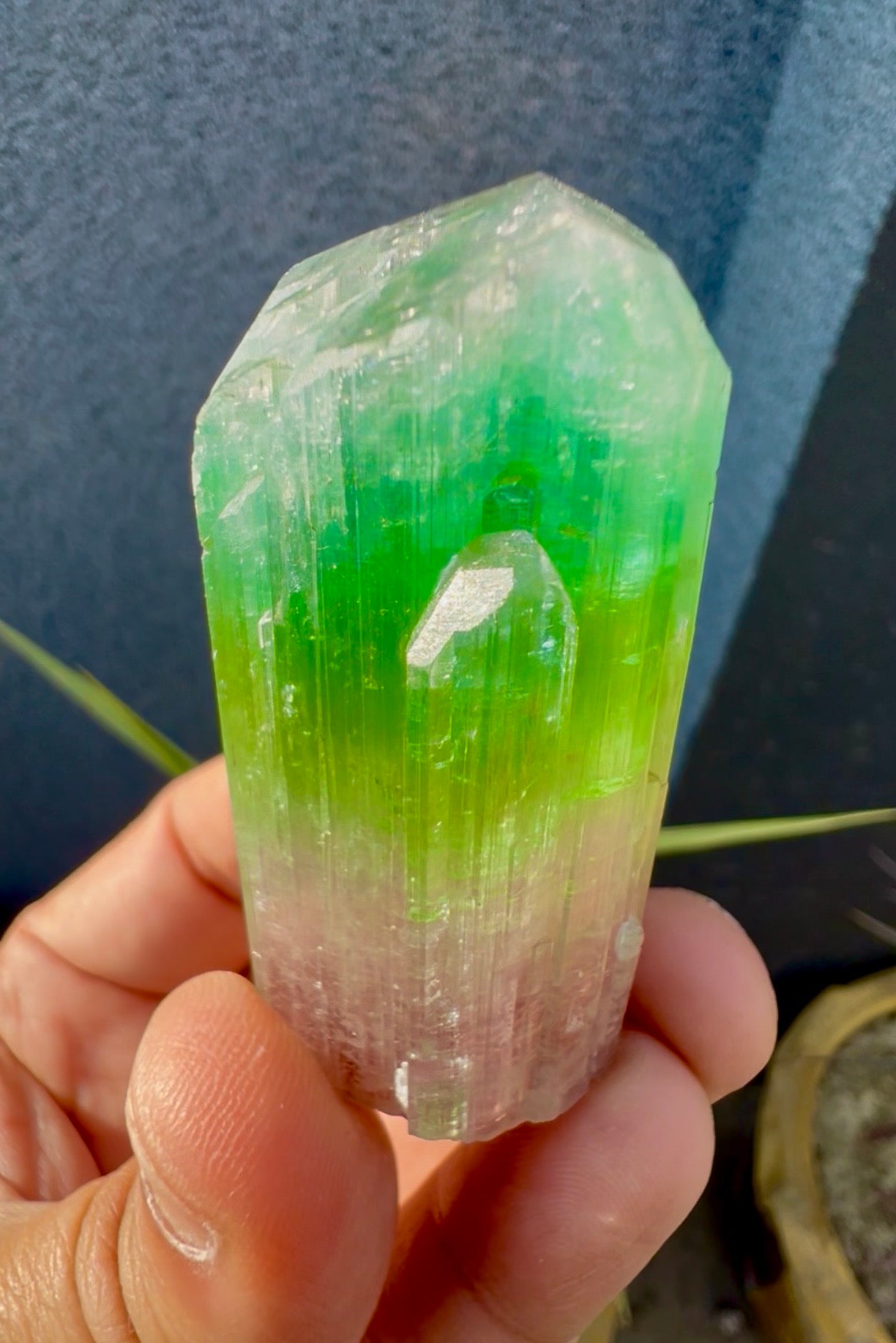Multicolor Tourmaline Crystal from Paprok  - 76 gram