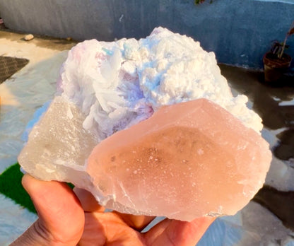 Morganite with Lepidolite, Quartz and Cleavlandite albite specimen from Afghanistan, 406 gram