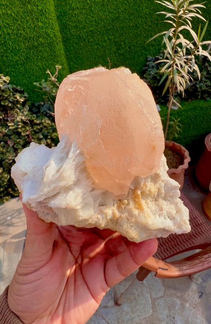Morganite with Mica and Albite from Afghanistan, 699 gram