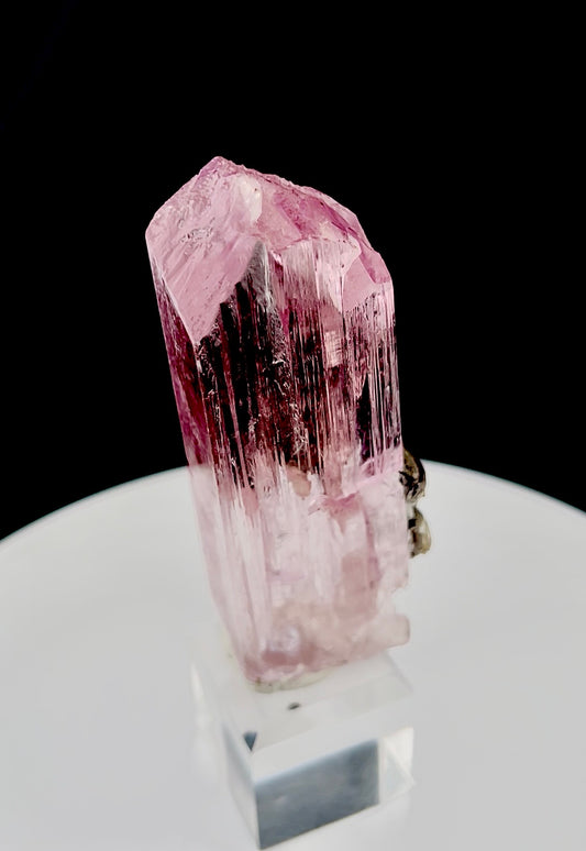 Pink Kunzite with Smoky Quartz from Afghanistan, 88 gram