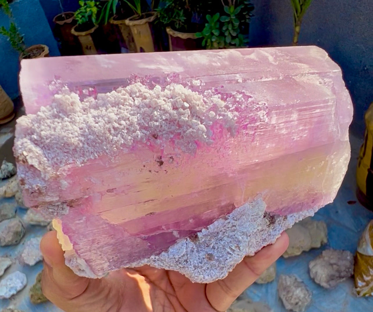 Spodumene var Kunzite with Cleavlandite Albite from Afghanistan, 1231 gram