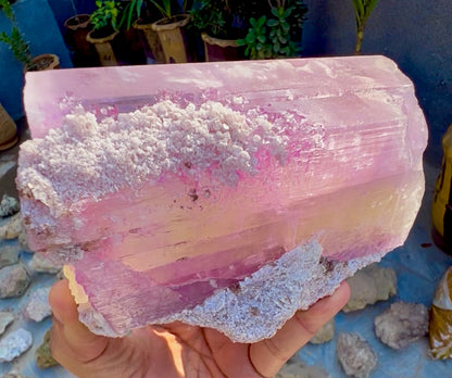 Spodumene var Kunzite with Cleavlandite Albite from Afghanistan, 1231 gram