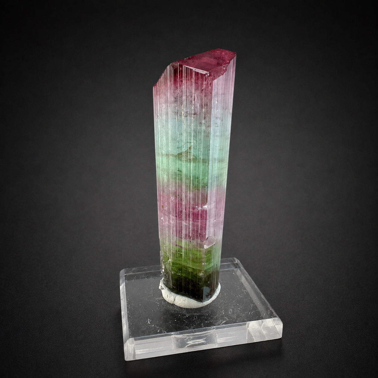 Multicolor Tourmaline Crystal from Paprok Afghanistan, 54 gram