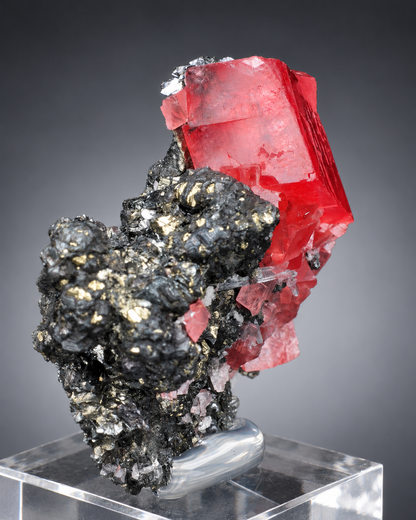 Rhodochrosite with Tetrahedrite – Sweet Home Mine, Colorado, USA – Raspberry Pocket