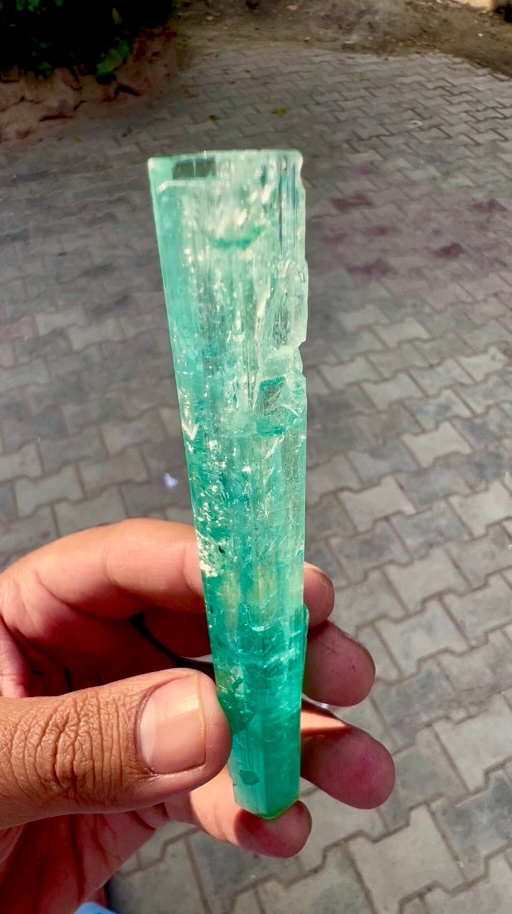 Vanadium Beryl , Nigerian Emerald, 58 gram
