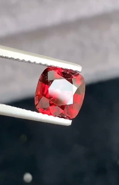 Vivid Red Spinel Gemstone, 2.05 carats From Burma