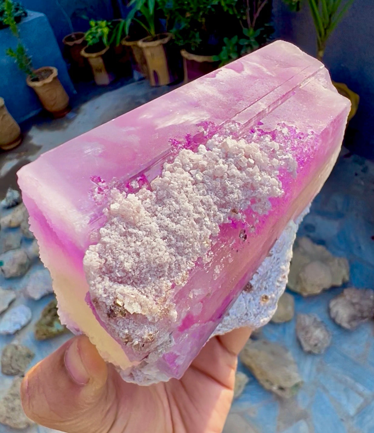 Spodumene var Kunzite with Cleavlandite Albite from Afghanistan, 1231 gram