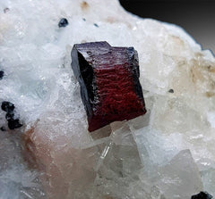 Red Tantalite on Feldspar, Tantalite Crystal, Rare Specimen, Tantalite Stone, Mineral Specimen from Afghanistan, 755 g, 90*84*67 mm