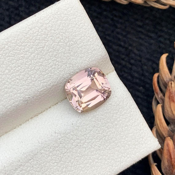 Misty Rose Tourmaline Loose Gemstone For Jewelry, Faceted Tourmaline Ring Stone, Pink Tourmaline Gemstone, Flawless Tourmaline Stone, 2 CT