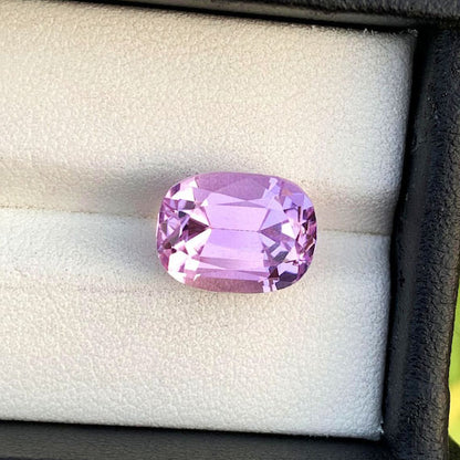 Lilac Kunzite Loose Gemstone For Anniversary Ring, Faceted Kunzite Gemstone For Ring Making, Natural Pink Kunzite Flawless Gemstone, 7 CT