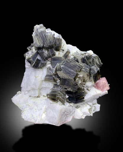 Pink Apatite With Star Mica and Feldspar Mineral Specimen From Skardu Pakistan - 1207 gram