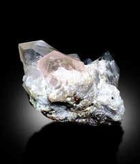 Pink Morganite With Tourmaline, Quartz and Albite Mineral Specimen From Afghanistan - 340 gram