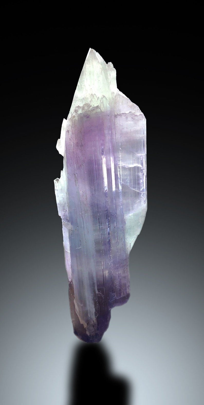 Bicolor Kunzite, Kunzite Crystal, Natural Kunzite, Kunzite for sale, Kunzite stone, Crystal Specimen, Raw Kunzite, Healing Crystal, 408 g