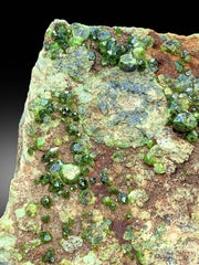 Demantoid Garnet, Green Garnet, Garnet Crystals, Demantoid Garnet Specimen, Crystal Cluster, Mineral Specimen, Raw Gemstone, 2156 g